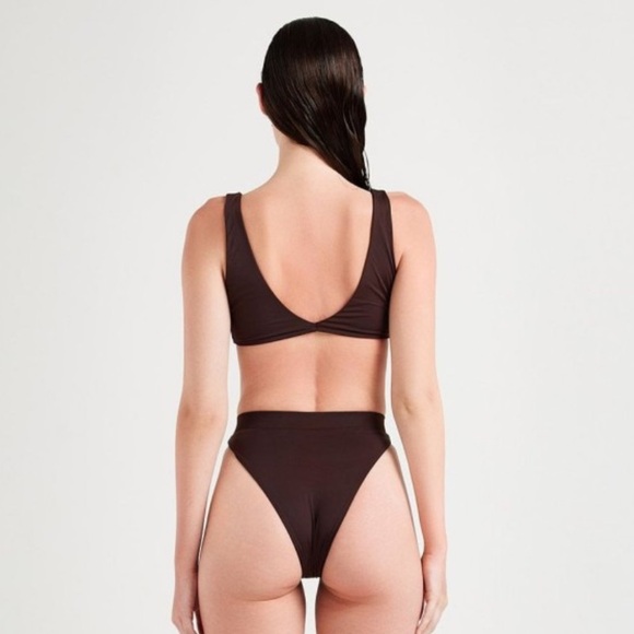 Myra Swim ‘Blake’ Top in Chocolate - Picture 2 of 6